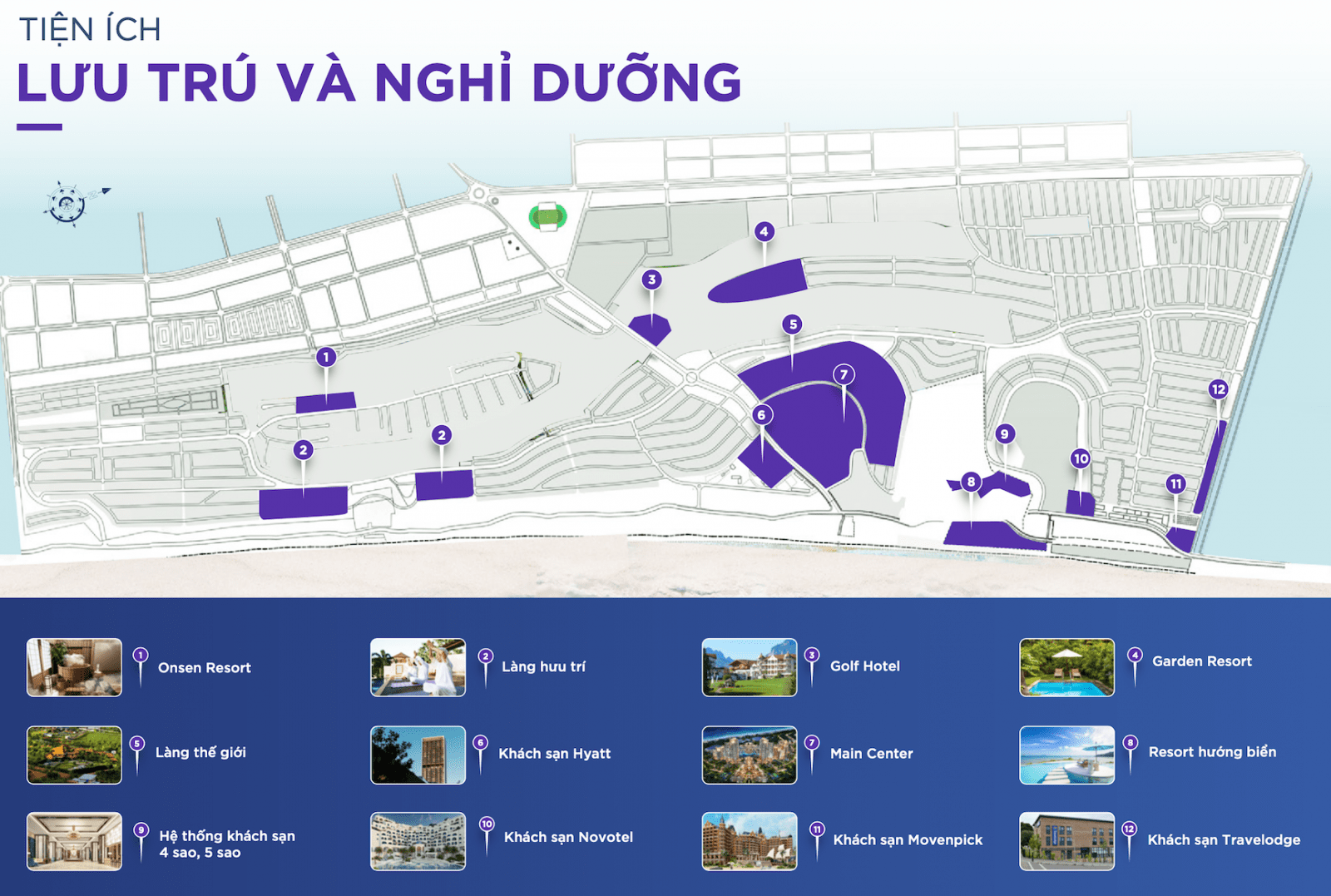 các tiện ích lưu trú tại novaworld phan thiết