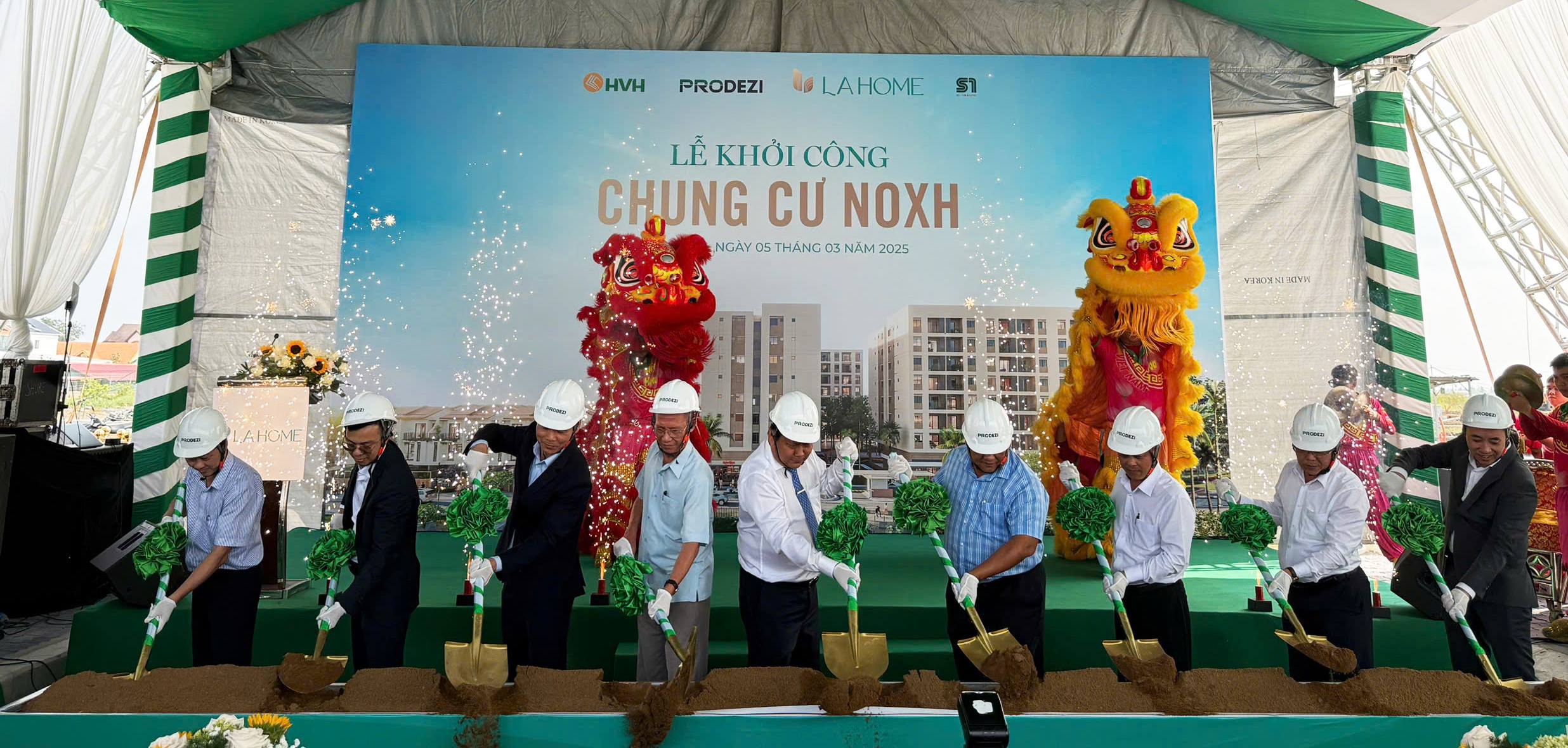 Long An khởi công dự án nhà ở xã hội đầu tiên trong năm 2025 trong khu đô thị LA Home