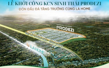 Khởi công khu công nghiệp sinh thái Prodezi 400ha phía tây TP HCM